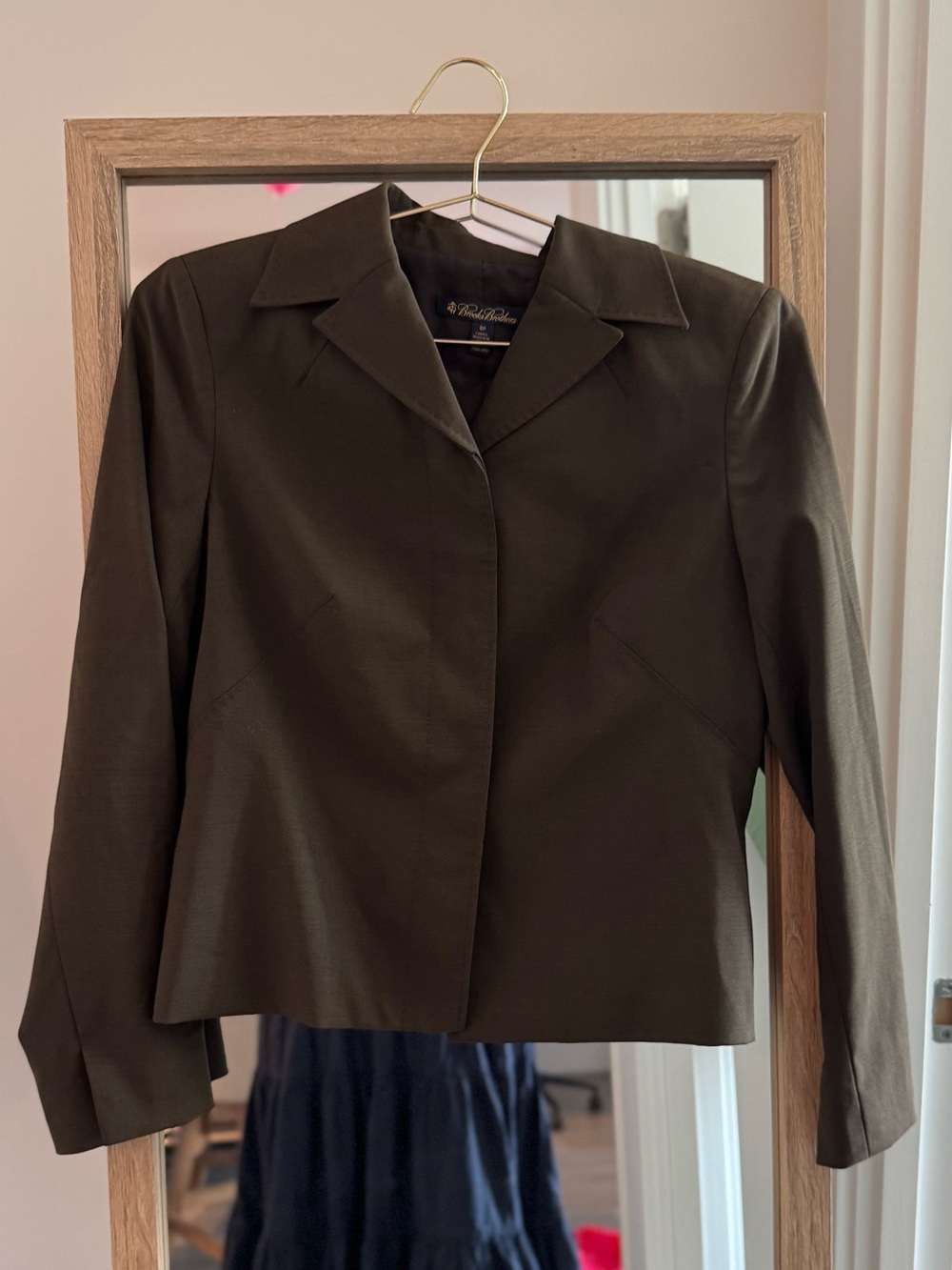 Brooks Brothers Olive Green Women's Tailored Blazer Jacket